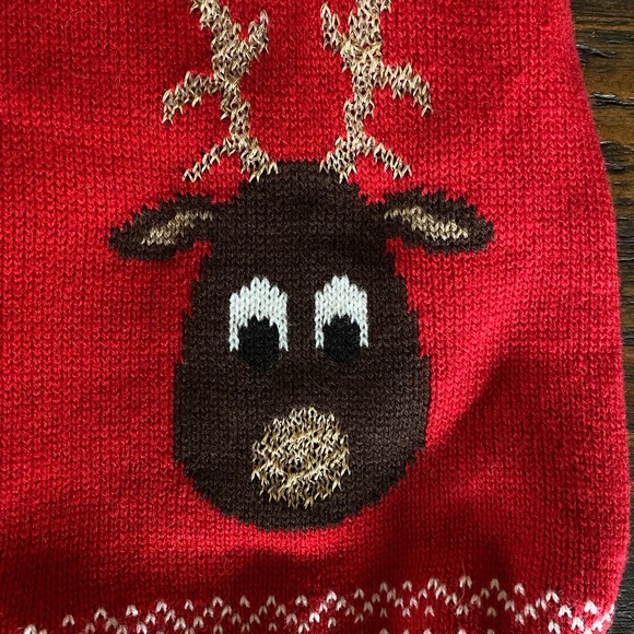 H&M Red Dog Reindeer Sweater - Picture 3 of 8